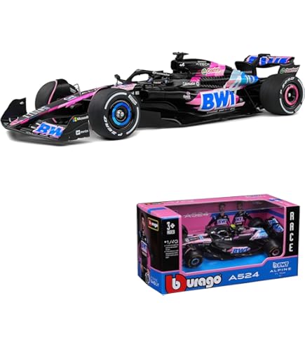 Amazon.com: Bburago 1:43 Race BWT Alpine F1 Team A523 (2023) w