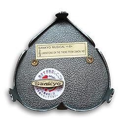 BinkeGG Tin Alloy Heart Shaped Wind up Music Box