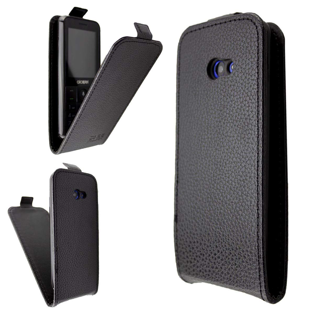caseroxx Flip Cover for Alcatel 3088 / 3088X, Case (Flip Cover in black)