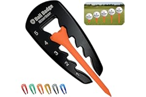 HODL 21 Ball Badge HeightRight Adjustable Golf Tee Height Tool – Precision Tee Height Setter for Consistent Swings, Durable Aluminum Design, Easy-to-Use Golf Training Aid
