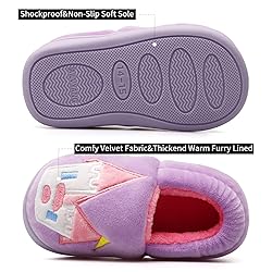 Plush Warm Slippers for Girls Boys Kids Toddlers