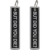 Demearly Keychain Tags Car Key Chain Ring for Motorcycle, Scooters, Backpacks, Luggage, Automotive Keyrings and Men Gifts