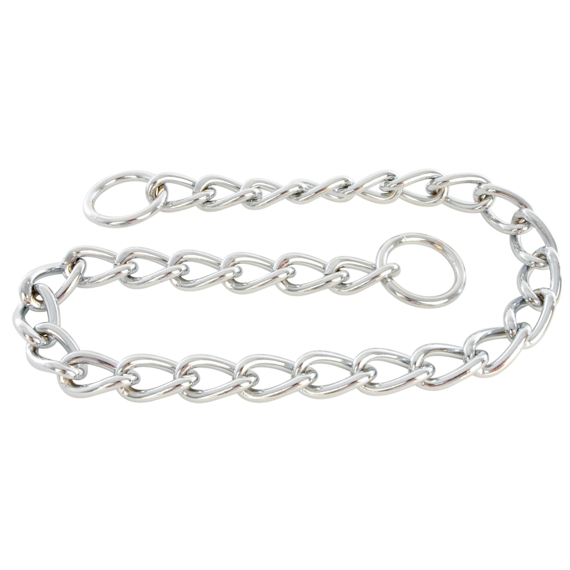 Ancol Extra Heavy Dog Check Chain in Silver - Lightweight Adjustable Choke Collar for Puppy Pet Obedience Training - Chrome Plated Mild Steel Welded Links - 70cm