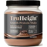 TruHeight Growth Protein Shake (Chocolate Milk Flavor, Whey) Tall Nutrition for Natural Growth &amp; Development - Protein Powder for Kids &amp; Teens, Weight Gain Drinks - Picky Eater Vitamin, Taller Ages 4+