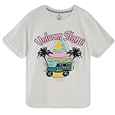 Volcom Girls Shirts - Casual Crewneck Short Sleeve Graphic Tee Trendy Tops - Breathable Girls Summer Clothes