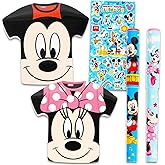 Mickey and Minnie Sticky Note Set - Bundle of 200 Disney Character Icon Sticky Notes for School, Office, Desk, More Plus Pens | Accessories for Work