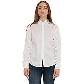 GUESS Women's Long Sleeve Tiziana Logo Cuff Shirt