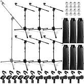 Relaxweex 6 Pcs Universal Mic Stand Floor Tripod Boom Arm Microphone Stand | Height Adjustable from 34" to 90.5", with Carry Bag and 12 Mic Clips, for Singing Stage Wedding Karaoke Church Performance