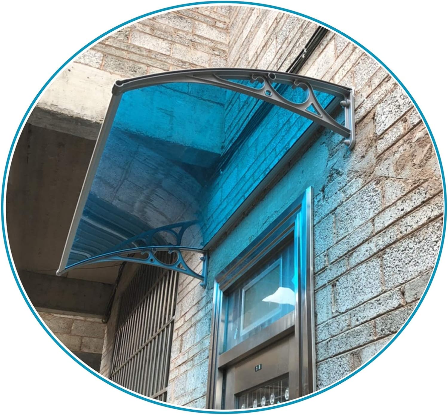 Door Canopy Window Awning, Outdoor Patio Polycarbonate Transparent