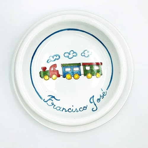 Vajilla Infantil para Bebés Trenecito de Colores ...