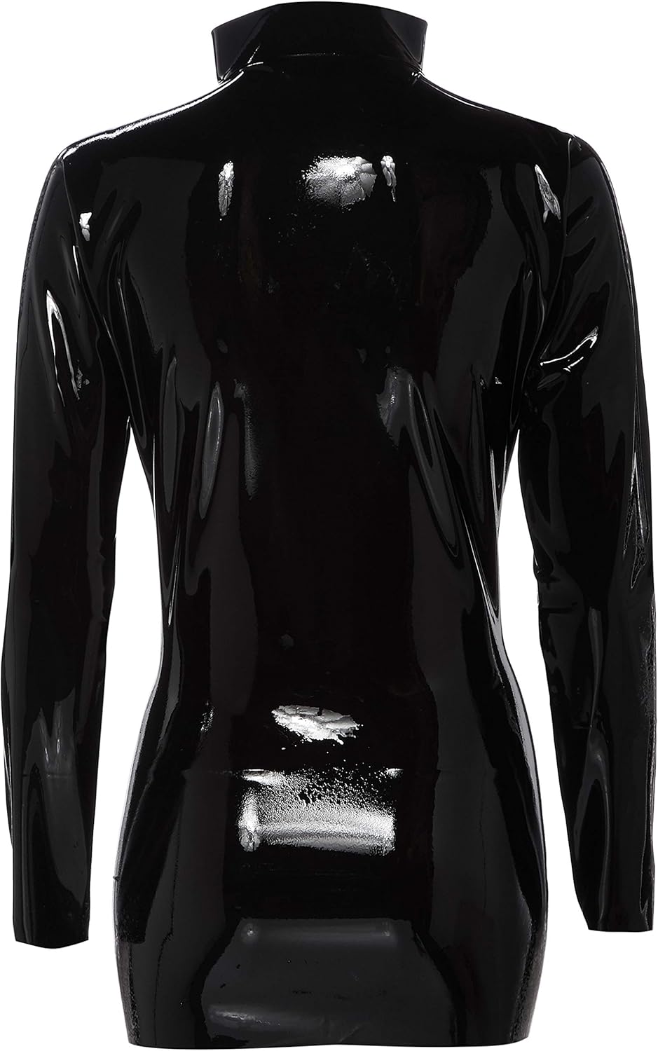 The Latex Collection Latex Shirt with Long Sleeves, Black, Small, Black (Nero 001), Einheitsgröße (Herstellergröße: Small) - Image 3