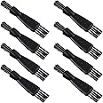 Patelai Black Double Sided Razor Trimmer Shaver Cleaning Brush Set, 8 Pieces