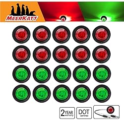 Meerkatt (Pack of 20) 3/4 Inch Small Round 10 Red