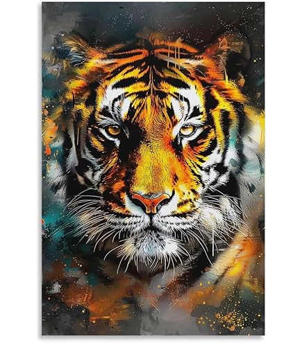 Amazon.com: Impact Posters Gallery Zoo Tiger, Lion, Giraffe, Wolf