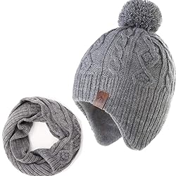 Moon Kitty Baby Boys Girls Beanie Hats Winter