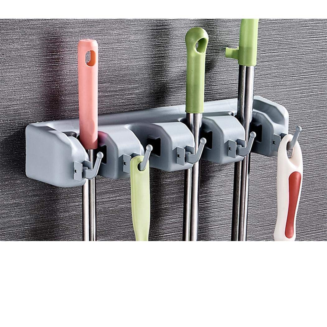 Tiowea Multifunctional Mop Rack Bathroom Storage Rack Broomstick Hanger