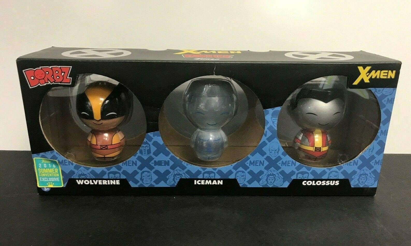 Dorbz X-Men Wolverine Iceman Colossus Funko 2016 Summer Convention Exclusive Set of 3
