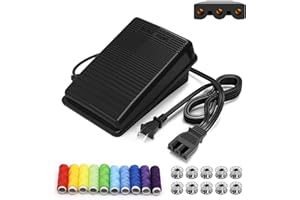 ZASIDLER Singer Sewing Machine Pedal and Power Cord Replacement, Compatible with Singer 359102-001 1120 1304 1507 1512 2263 2273 2277 3116 3232 3337 3342 4423 4432 4452 50t8 8280 e99670 FC1902 M3220