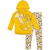 Disney Junior Fleece Pullover Hoodie and Leggings Outfit Set Infant to Big Kid Sizes (12 Months - 14-16)