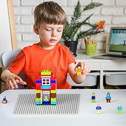 Pokiiulk Classic Gray Baseplates, 32x32 Studs