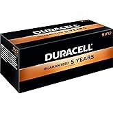 Duracell - CopperTop 9V Alkaline Batteries - long lasting, all-purpose 9 Volt battery for household and business - Pack of 12