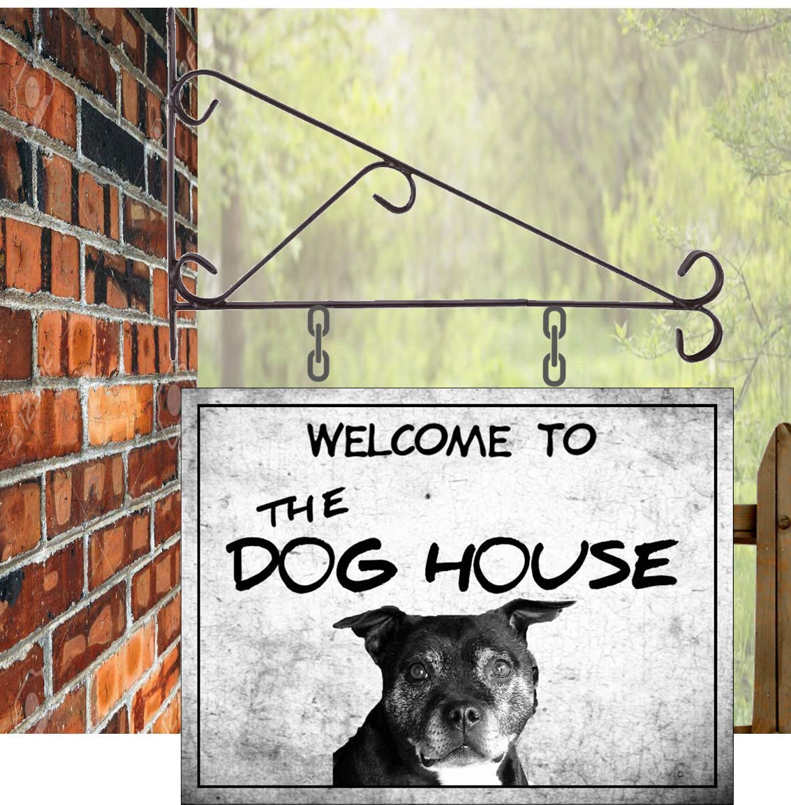 The Dog House Personalised Hanging Pub/Bar Sign 30 x 20 large sign plus