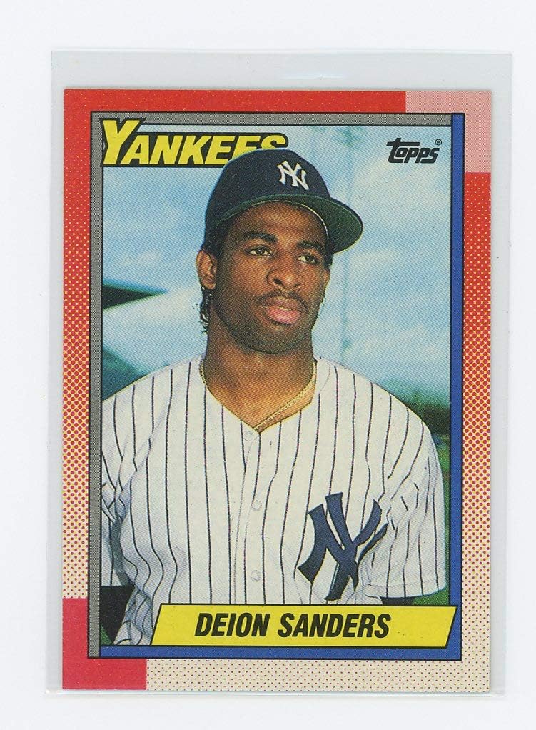 deion sanders yankees baseball jersey