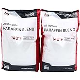 Blended Waxes, Inc. Multi-Purpose Paraffin Wax for Candle Making, Easy-to-Use Bulk Pastilles, Ideal for Lubricating, Waterproofing, Canning &amp; More, Premium Paraffin Wax Refills, 10 lb Pack