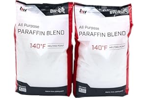 BW BLENDED WAXES, INC. Blended Waxes, Inc. Multi-Purpose Paraffin Wax for Candle Making, Easy-to-Use Bulk Pastilles, Ideal for Lubricating, Waterproofing, Canning & More, Premium Paraffin Wax Refills, 10 lb Pack