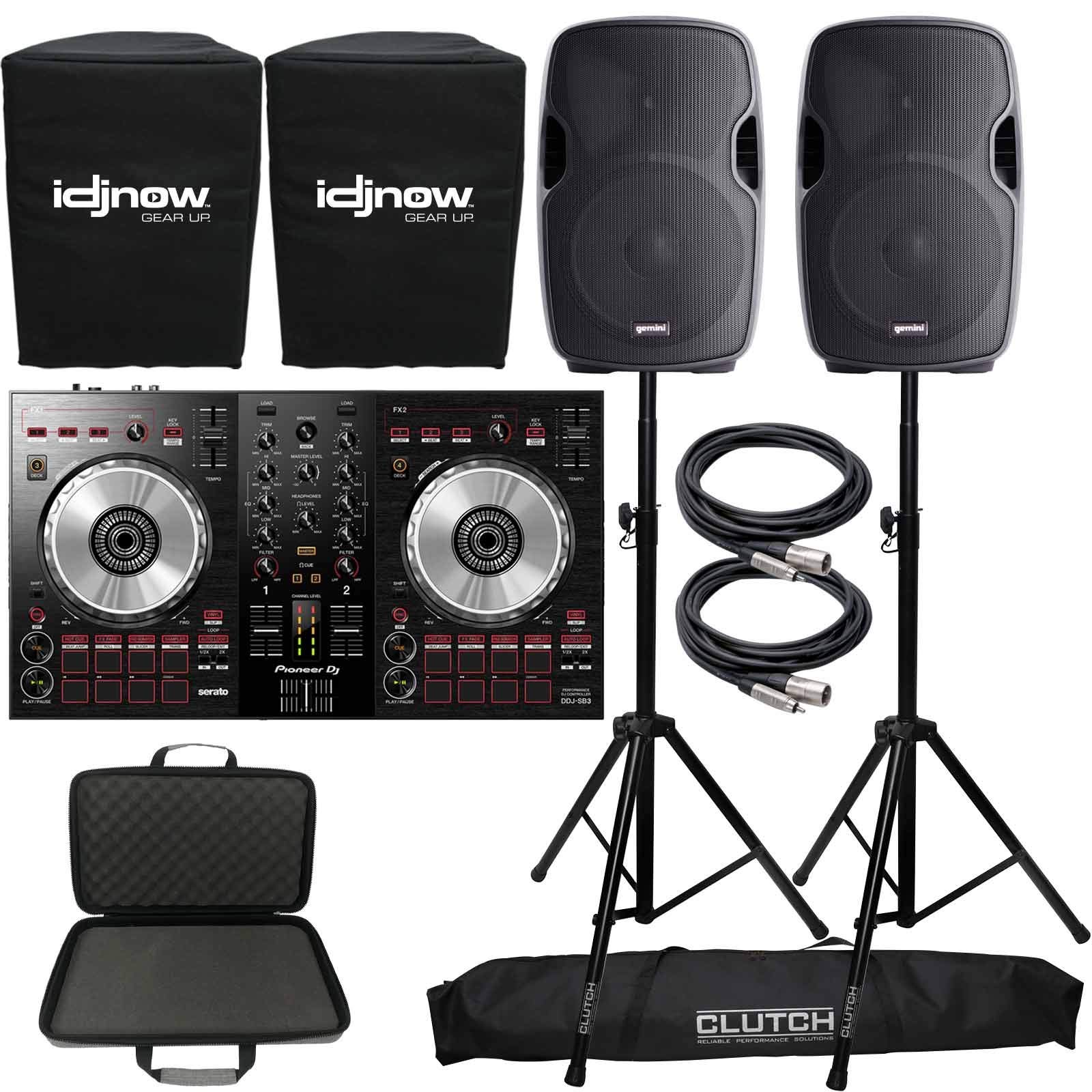 Pioneer Ddj Sb3 Serato Starter Dj Controller Pack W Case 12 Speakers Stands Buy Online In Guernsey At Guernsey Desertcart Com Productid