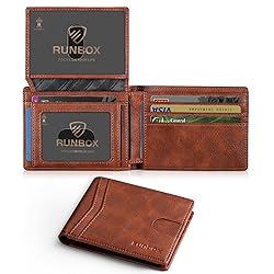 RUNBOX Wallet for Men and Women Slim Rfid Leather 2