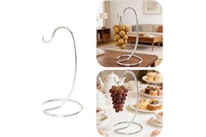 Banana Holder and Banana Hook - Heavy Duty Banana Hanger Tree Stand with Stainless Steel Hook, Modern Fruit Stand to Keep Ban