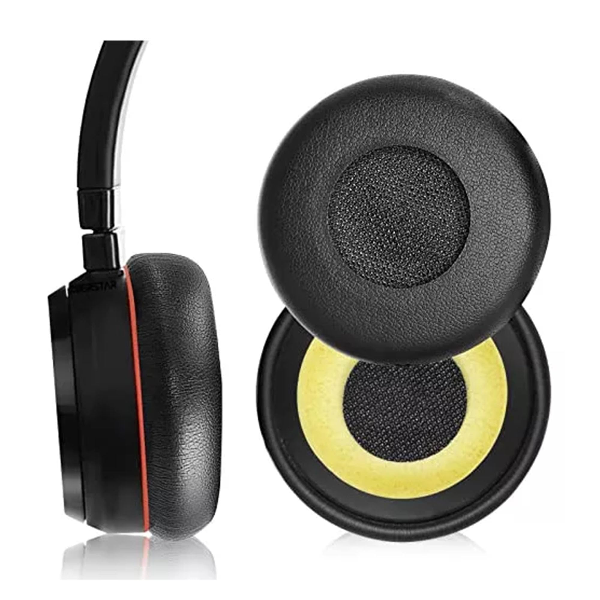 HAIZEEN Earpads Compatible with Jabra HSC012 HSC016 HSC017 HSC018W Headsets Ear pads Replacement Cushion (Protein Leather/Memory Foam)