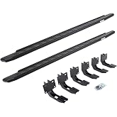 Go Rhino RB30 Running Boards &amp; Brackets | Galvanized Steel, Protective Bedliner Coating | 69630687T | Fits 2019-2024 RAM 1500 Crew Cab Pickup