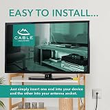 Cable Mountain 3m TV Aerial Cable Coaxial RF Extension Lead Gold 24K view 6