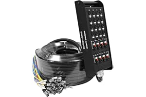 Seismic Audio - SALS-16x8x100 - 16 Channel 100' Pro Stage XLR Snake Cable (XLR & 1/4" TRS Returns) for Recording, Stage, Studio use