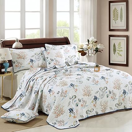 Amazon Com Sylanda Flying Birds Printing Comforter 3 Piece Cotton
