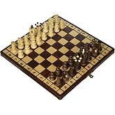 Wegiel Chess Royal 30 European Wooden Handmade International Set, 11.81 x 1.97-Inch