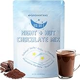 Mushroom Hot Chocolate | 26 in 1 Nighttime Superfood Blend with 14 Mushrooms, Magnesium Hot Cocoa, Ashwagandha, GABA & L-Theanine | Sleep Aid, Calm Support | Cacao Powder | Vegan, Gluten-Free | 8.5 Oz