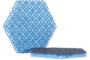 3M Scotch-Brite 09634 Low Scratch Scour Pad 2000Hex, Blue (Pack of 15)