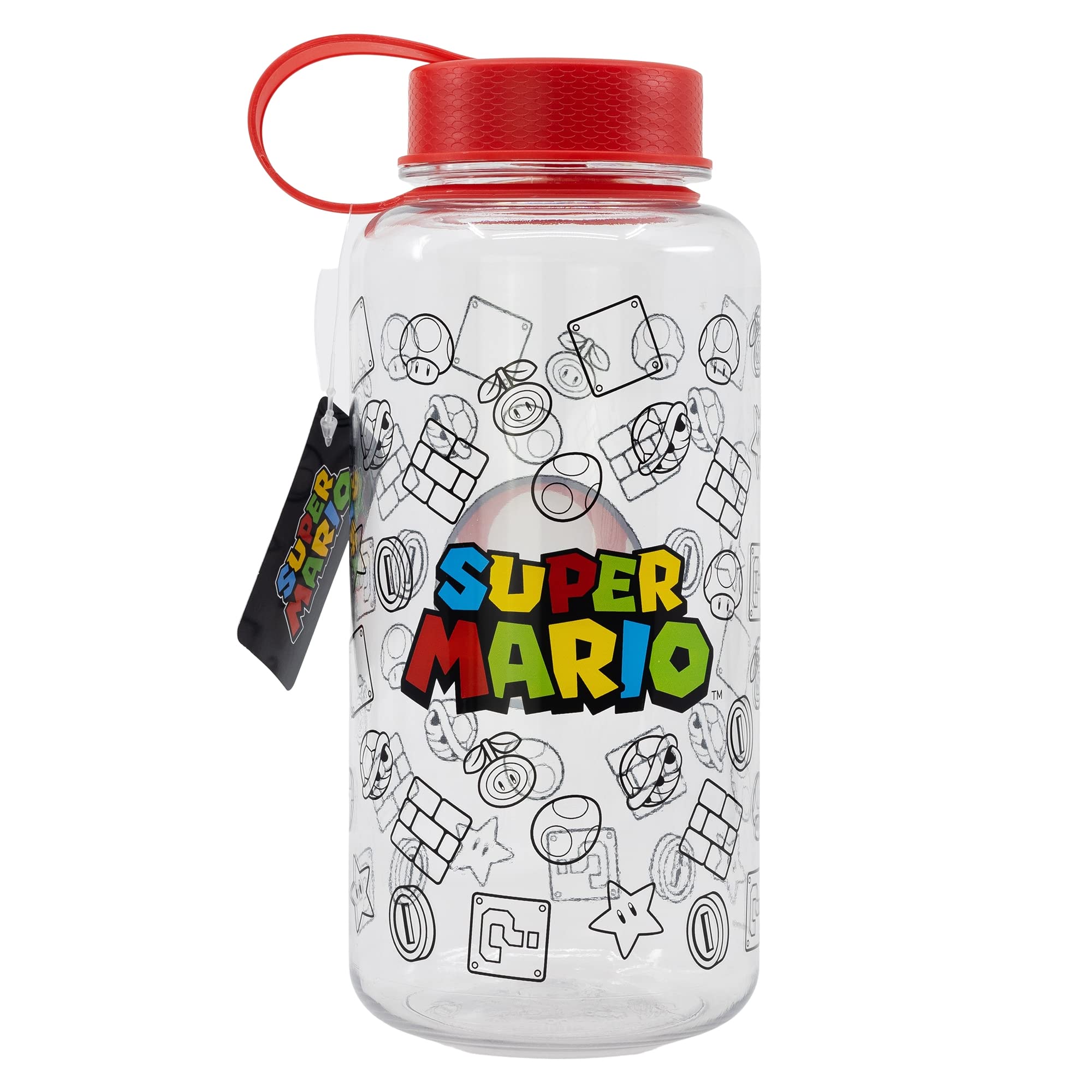 Stor Tritan Sports Water Bottle - 1100ml Super Mario
