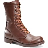 Corcoran Men's 10" Historic Unlined Jump Boot | Leather Construction With Cushioned Insole, Supportive Fit, Leather Laces, And Durable Goodyear Welt Construction