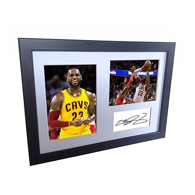 lebron james autographed poster
