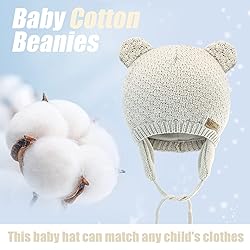 BAVST Baby Beanie Hat for Winter with Earfalp Cute