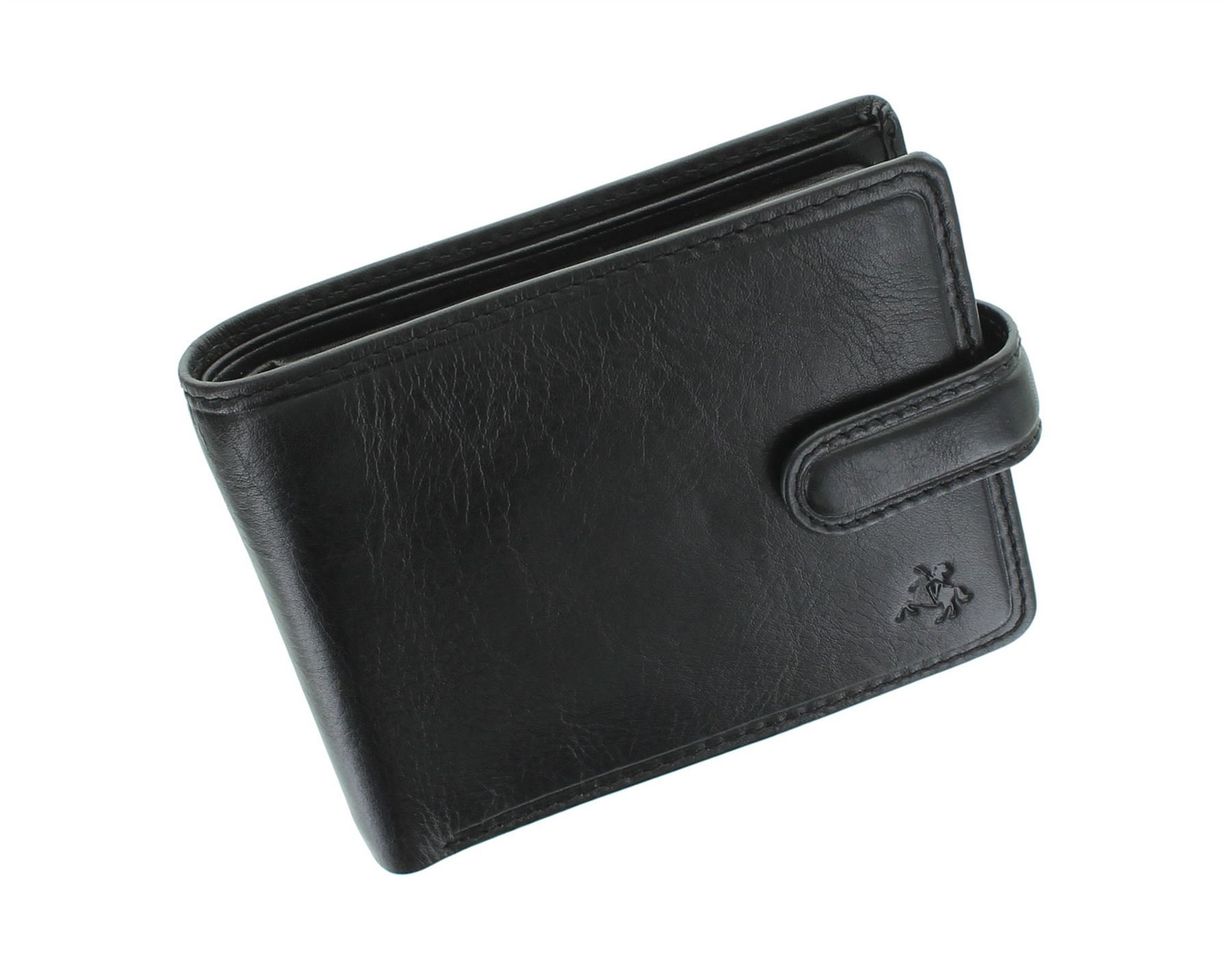 VISCONTI Tuscany Collection FILIPO Leather Wallet with RFID Protection TSC48 Black
