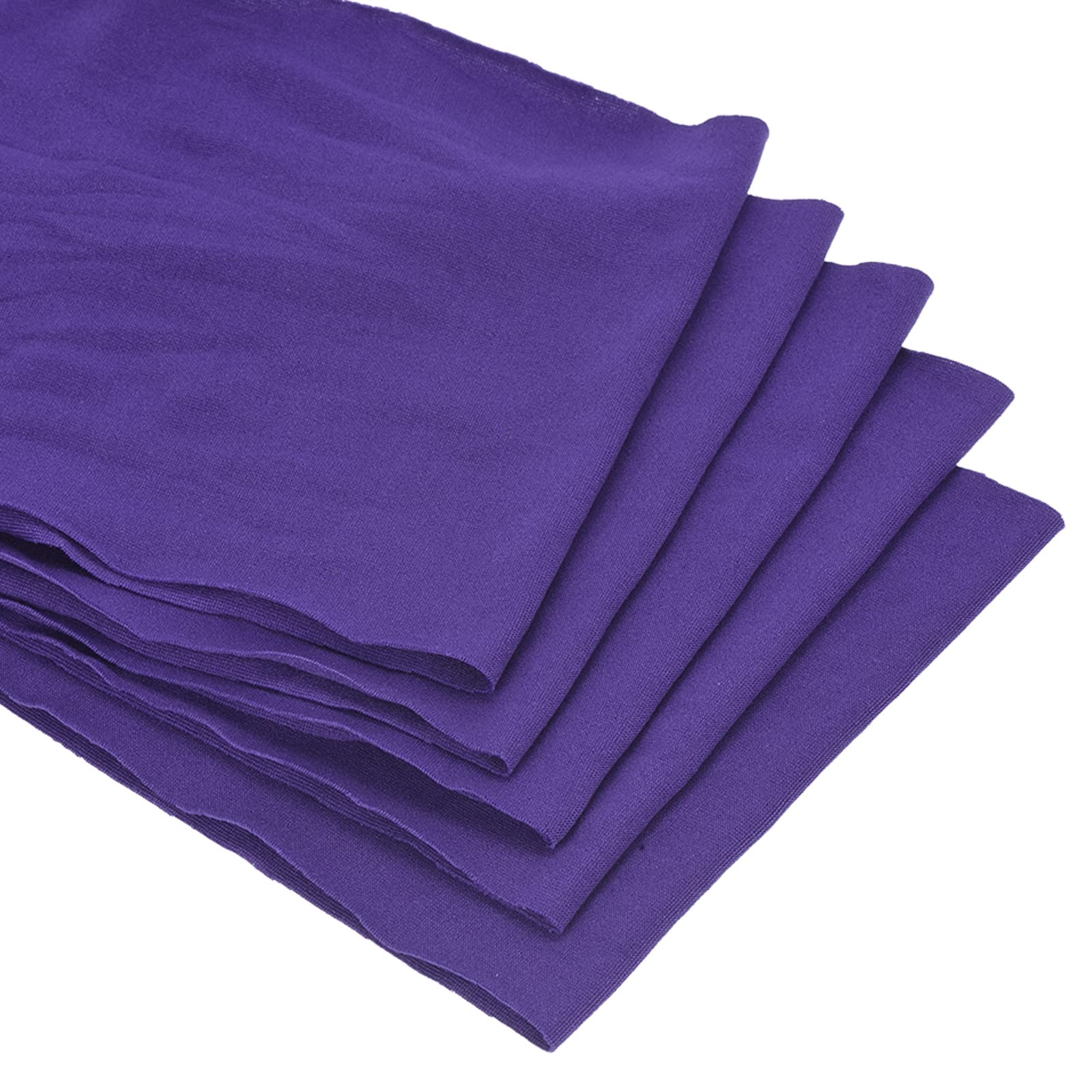 PATIKIL 14"x5" Stretch Chair Sashes Bow Sash, 10 Pack Elastic Chair Cover Bands Sashes Bow Tie for Wedding Banquet Events Decorations, Dark Purple