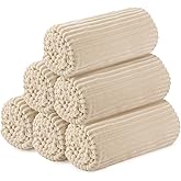 Buryeah 6 Pcs Flannel Throw Blanket Bulk 50 x 60 in Sleepover Blanket Outdoor Wedding Throw Lightweight, Oeko-tex Standard 100 Certified for Sofa Homeless Gifts (Khaki)