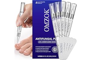 BXRUIAGN Toenail Repair Pen - Toenail Treatment Extra Strength, 25% Undecylenic Acid, Tea Tree Oil - Nail Repair Pen for Damaged Nails - 5PCS