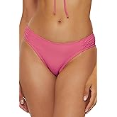 Lucky Brand Womens Sea of Love Shirred Hipster Bikini Bottom, Cheeky Coverage, Swimwear Separates for Women