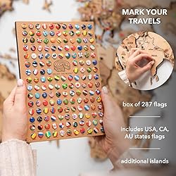 ENJOY THE WOOD 3D Wood World Map Wall Art Large